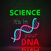 Science DNA Neon Wall Sign