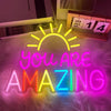 You Are Amazing Motivational Neon Classroom Sign