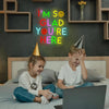 I'm So Glad You're Here Smiley Positive Quote Classroom Neon Sign