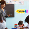 Welcome Pencil Classroom LED Neon Sign
