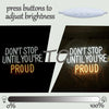 Inspirational Gym/Classroom Don't Stop Until You're Proud Neon Wall Sign