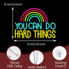 You Can Do Hard Things Rainbow Classroom Neon Wall Sign