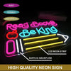 Read Books Be Kind Classroom Neon Sign