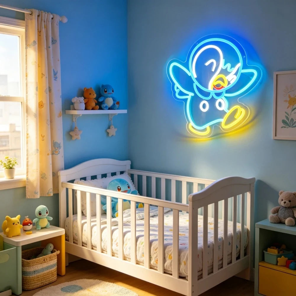 Piplup Pokemon Video Game LED Neon Sign