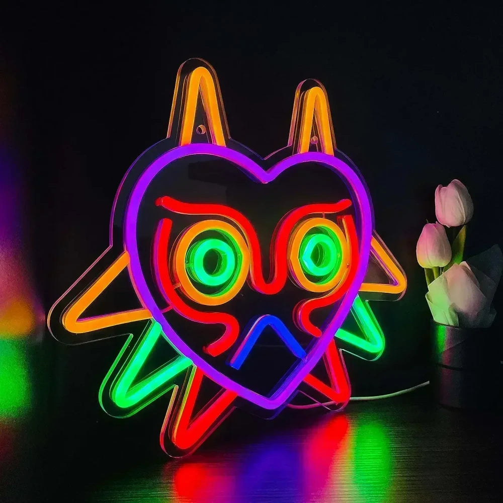 Majora's Mask Legend of Zelda Video Game Gamer LED Neon Sign