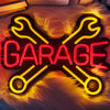 Garage Wrench LED Neon Sign