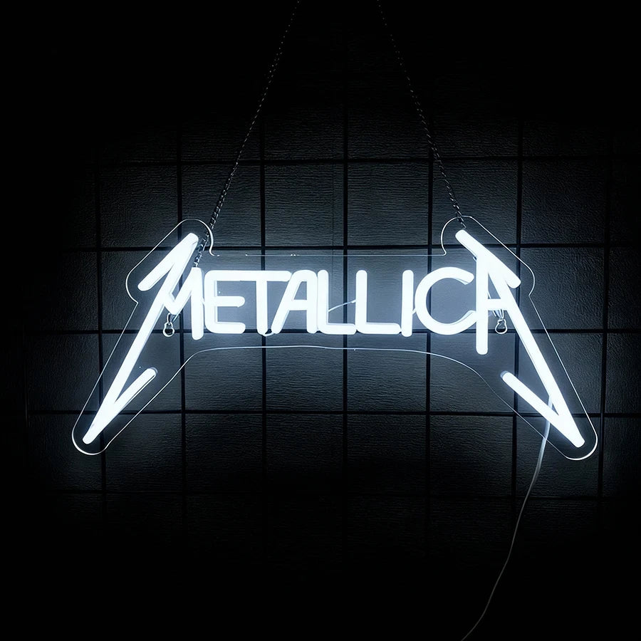 Metallica Rock Band Music LED Neon Light Sign