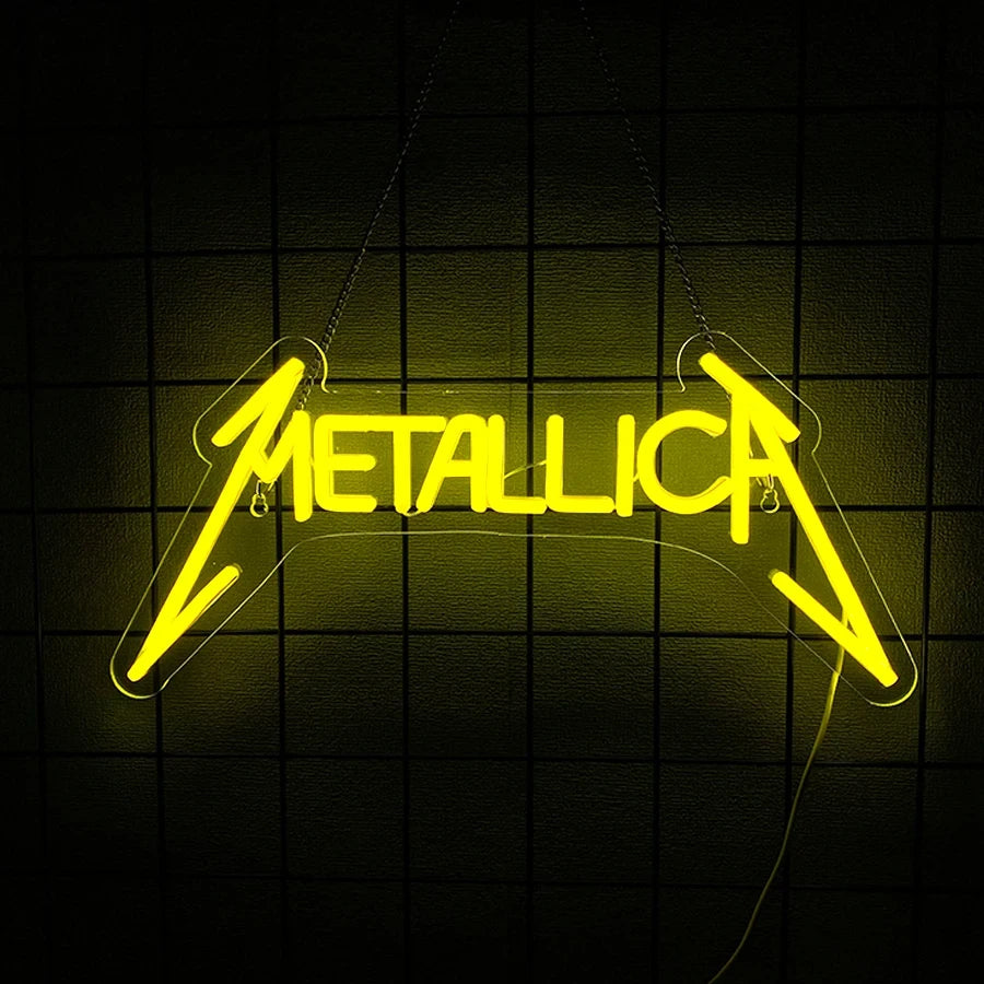Metallica Rock Band Music LED Neon Light Sign