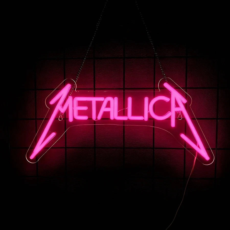 Metallica Rock Band Music LED Neon Light Sign