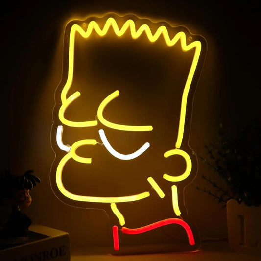 Bart Simpson The Simpsons USB Dimmable LED Neon Sign