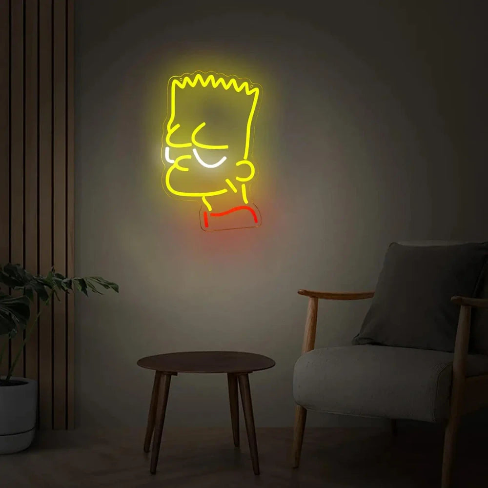 Bart Simpson The Simpsons USB Dimmable LED Neon Sign