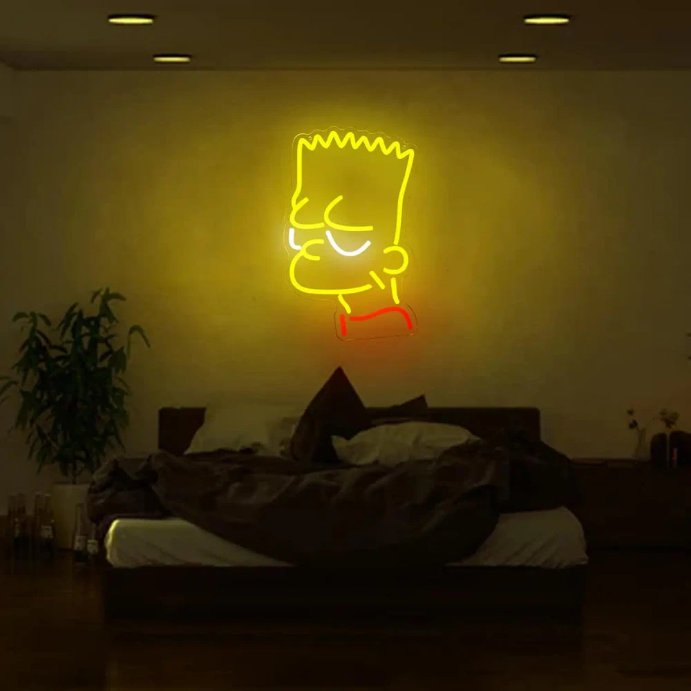 Bart Simpson The Simpsons USB Dimmable LED Neon Sign
