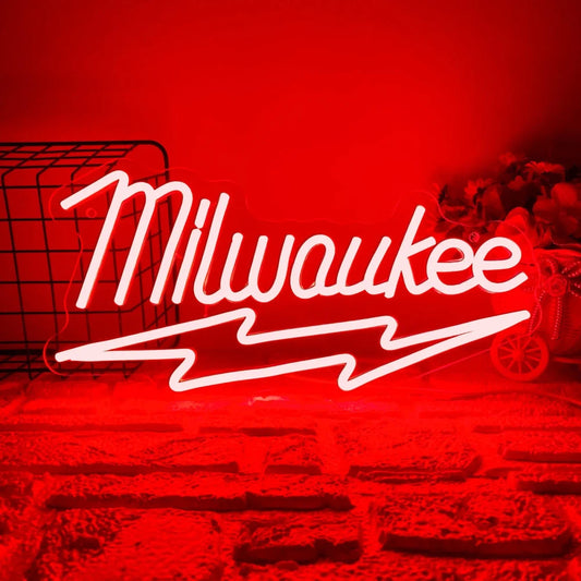 Milwaukee Tools Garage LED Neon Sign