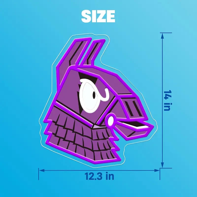 Fortnite Loot Llama Video Game Gamer LED Neon Sign