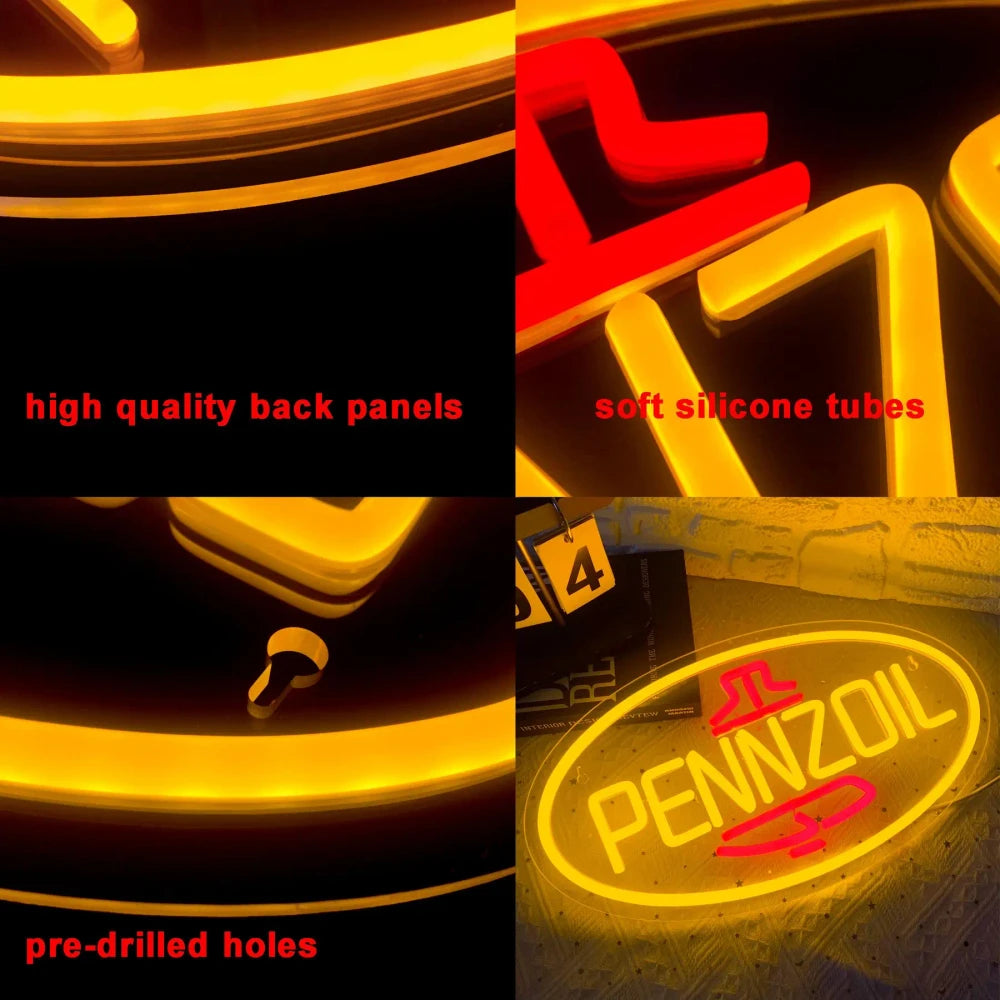 Pennzoil Motor Oil Garage LED Neon Sign