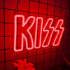 Red KISS Band LED Neon Sign