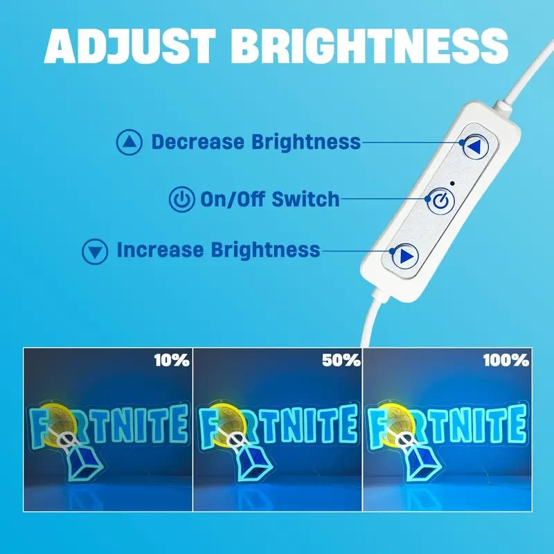 Fortnite LED Neon Gaming Sign