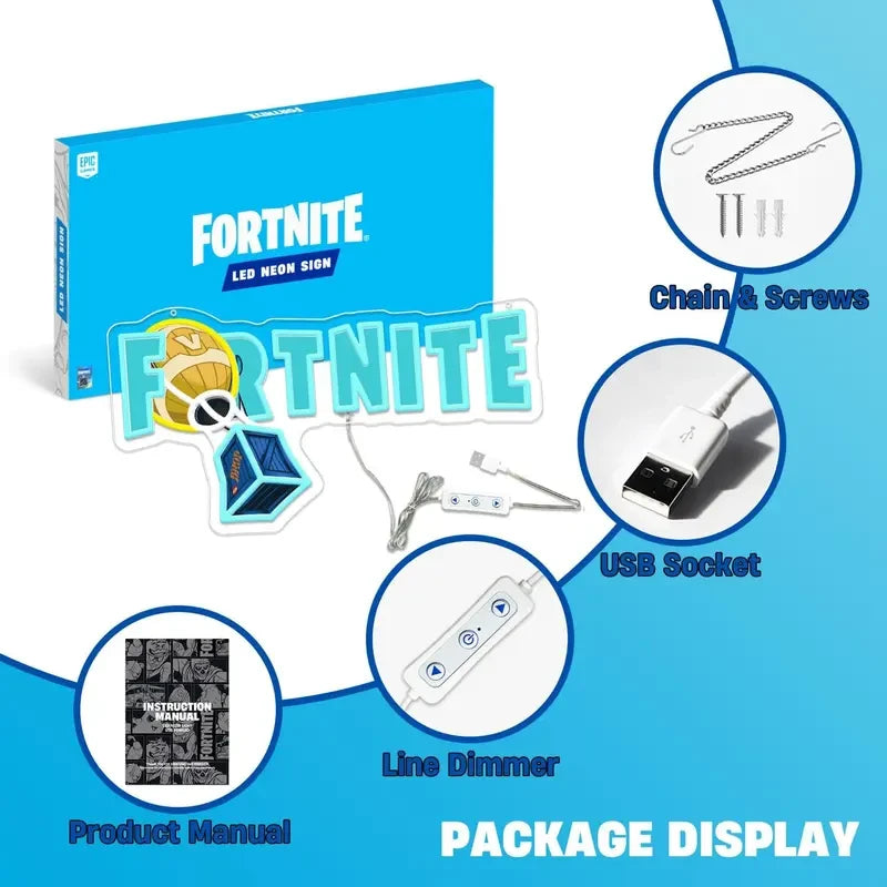 Fortnite LED Neon Gaming Sign