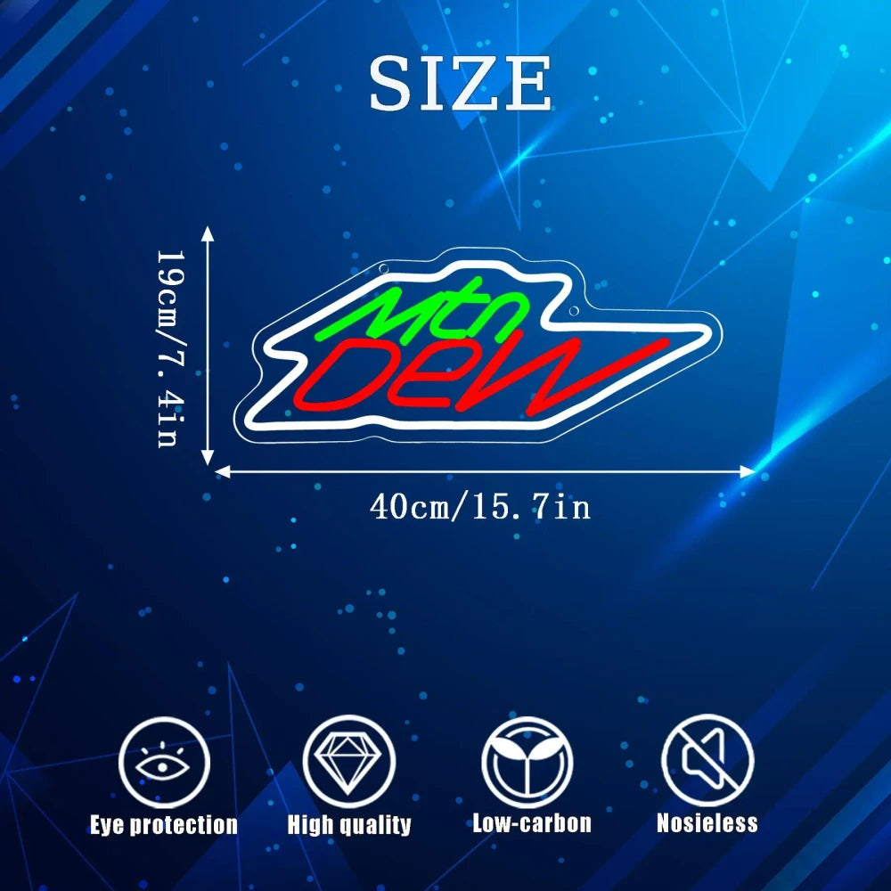 Mountain Dew LED Neon Sign