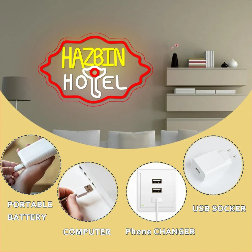 Hazbin Hotel Neon Sign