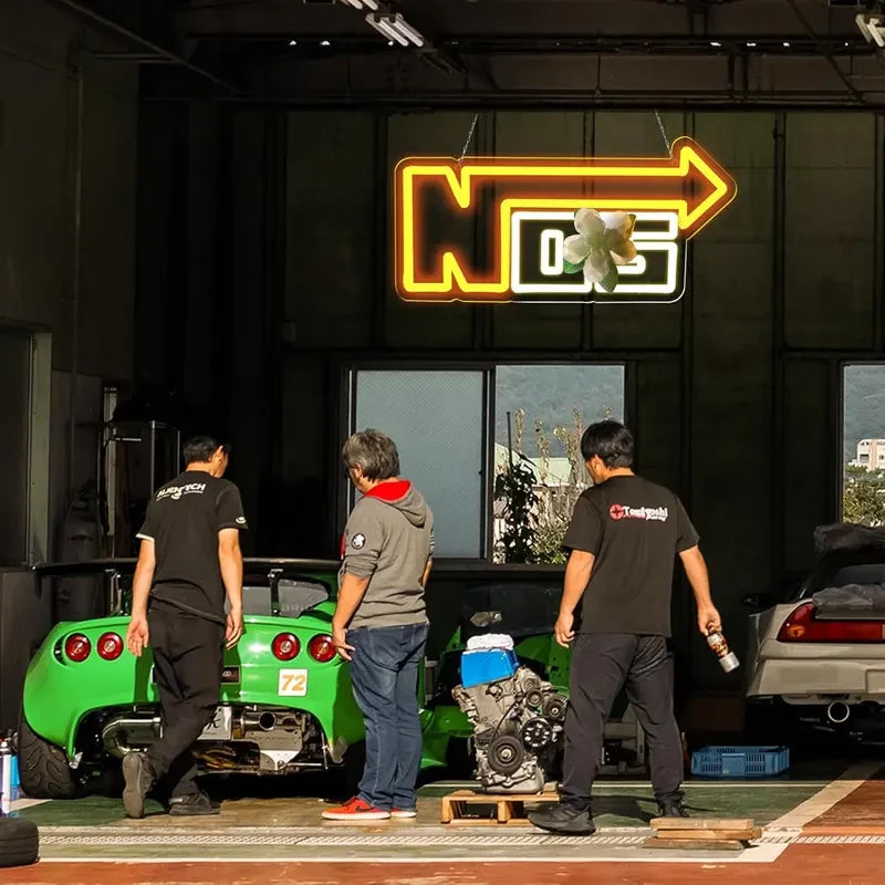 NOS Energy Drink Neon Wall Sign