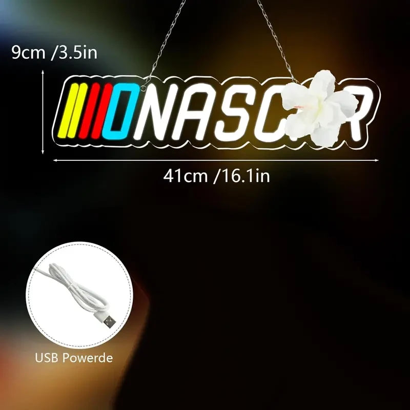 Retro Nascar Racing Neon Sign