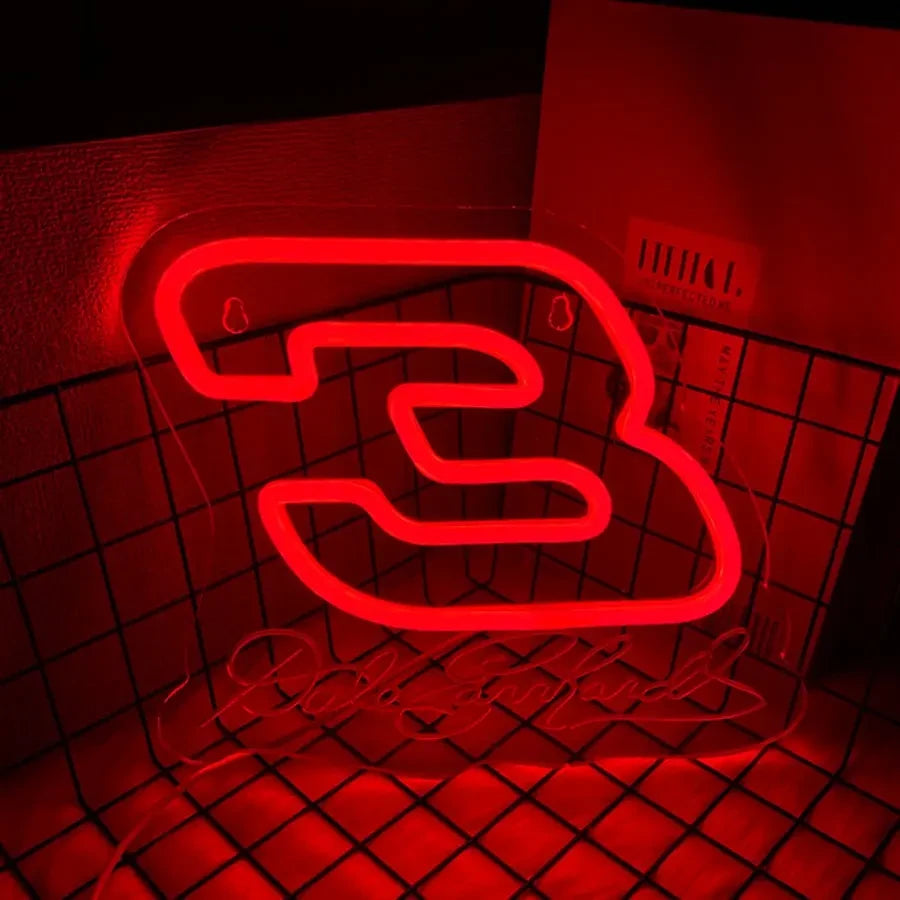 Dale Earnhardt Nascar Neon Tribute Sign