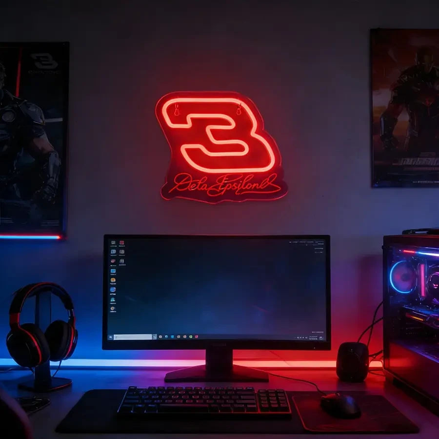Dale Earnhardt Nascar Neon Tribute Sign