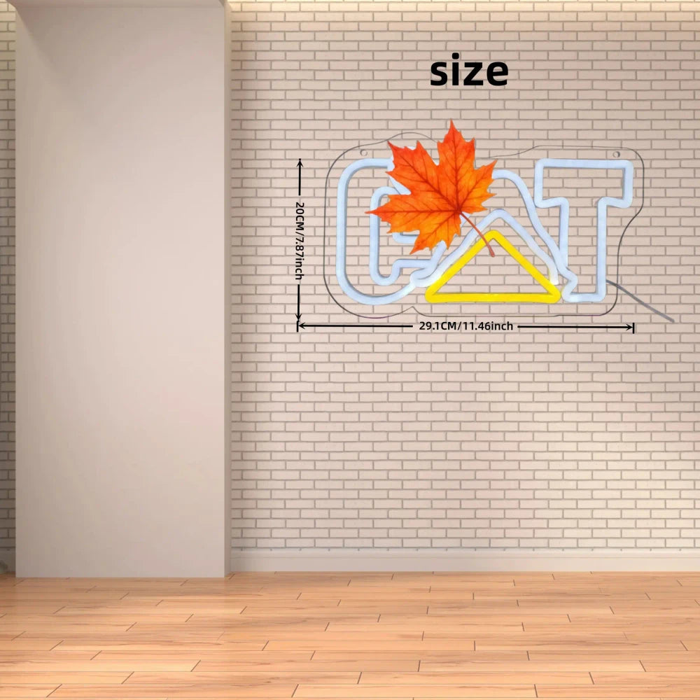 CAT Sexy Woman LED Neon Sign