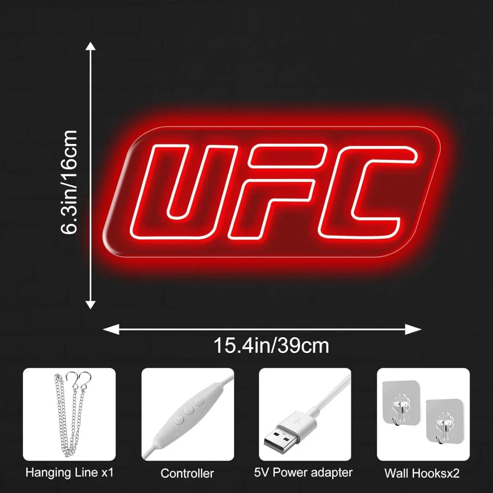 UFC Neon Wall Decor Light