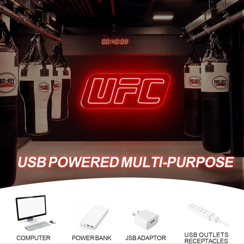 UFC Neon Wall Decor Light