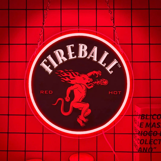 Fireball Whiskey Vintage LED Neon Sign
