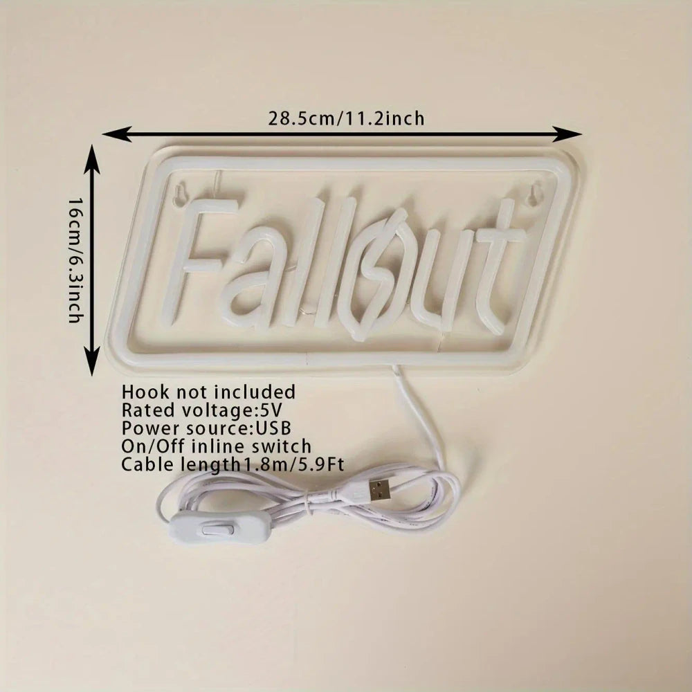 Fallout Video Game Gamer LED Neon Sign