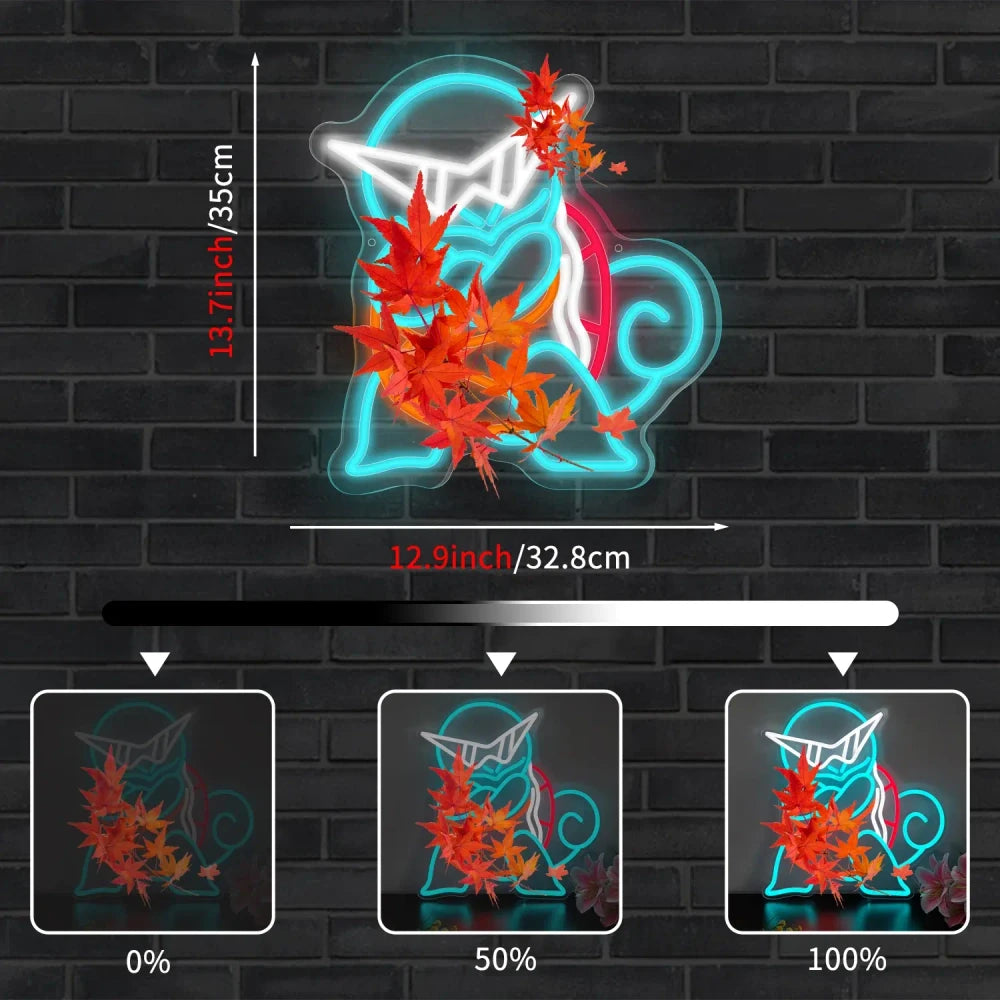Pokemon Squirtle USB LED Neon Light