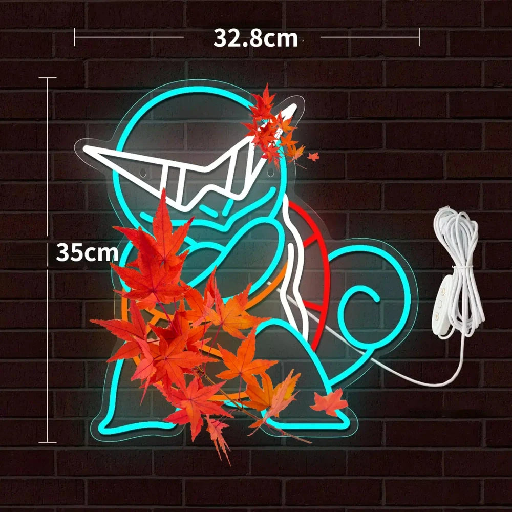Pokemon Squirtle USB LED Neon Light