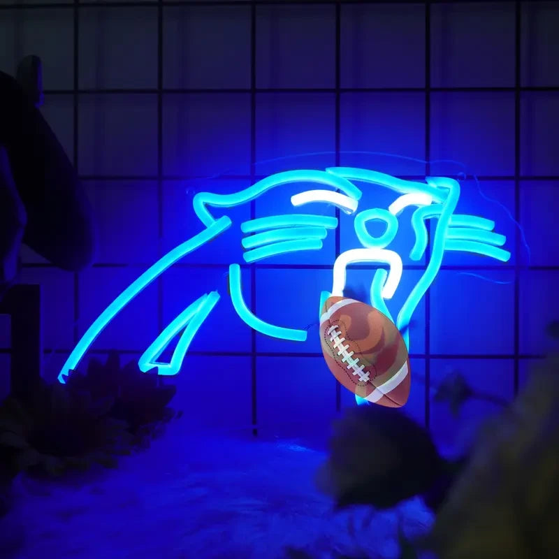 Panthers Football LED Neon Light