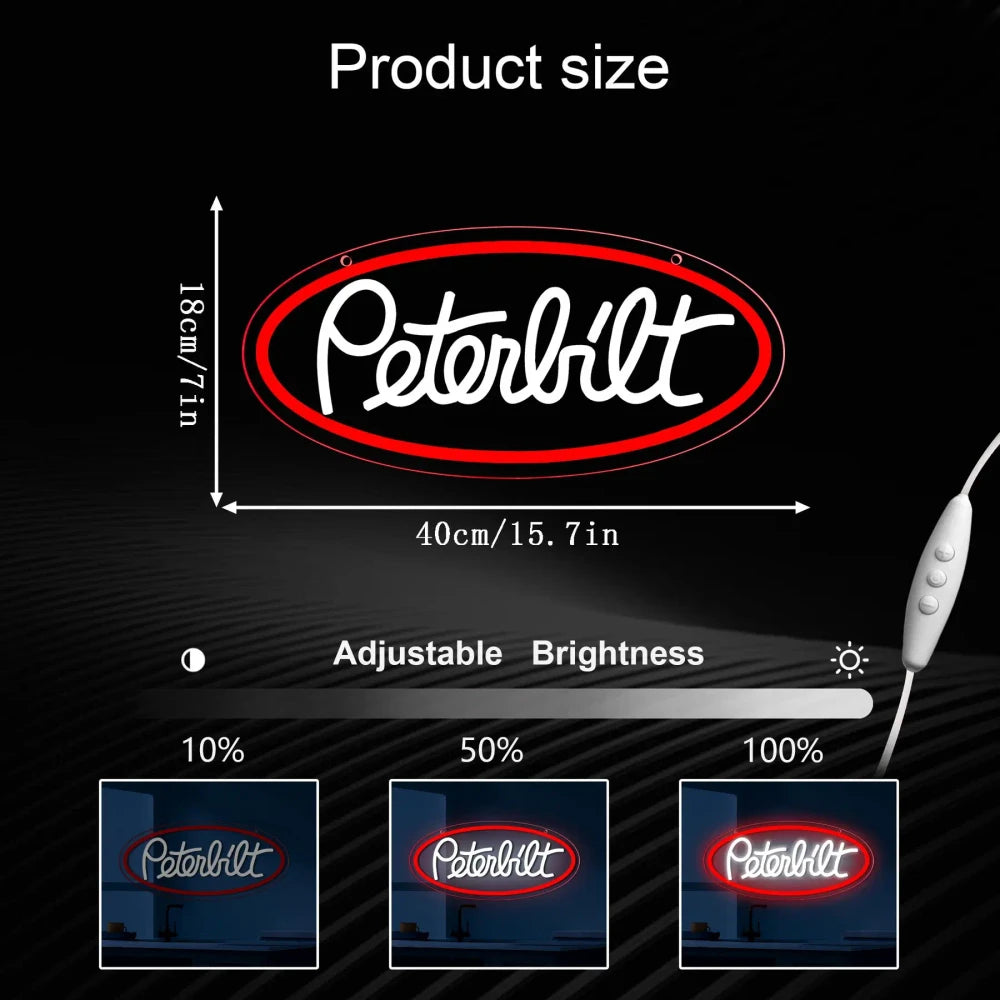 Peterbilt LED Neon Sign