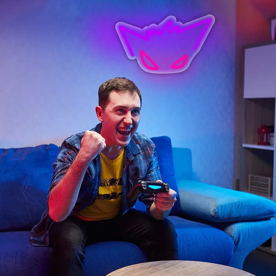 Pokemon Gengar Video Game Gaming Neon Sign