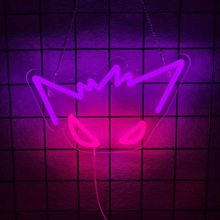 Pokemon Gengar Video Game Gaming Neon Sign
