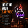 Zippo Lighter Neon Wall Sign