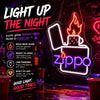 Zippo Lighter Neon Wall Sign