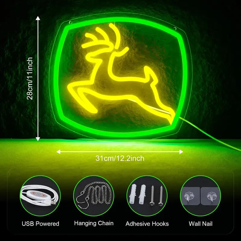 John Deere Neon Sign