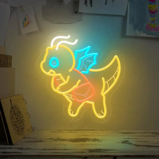 Dratini Pokemon Neon Sign