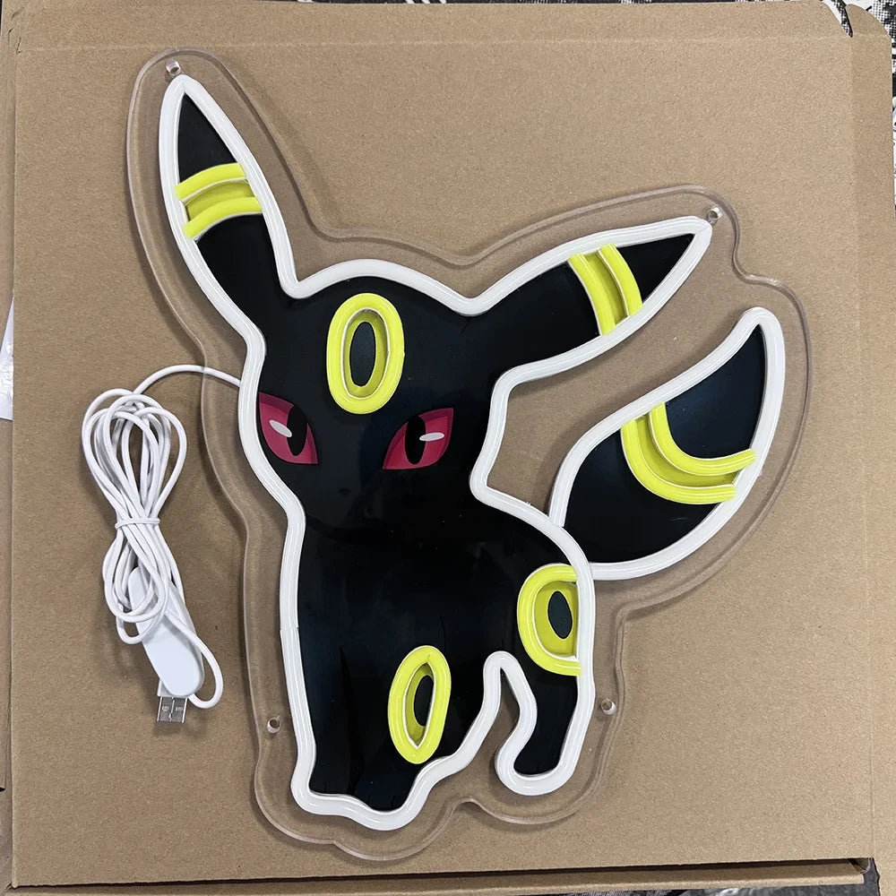 Umbreon Pokemon Anime LED Neon Sign
