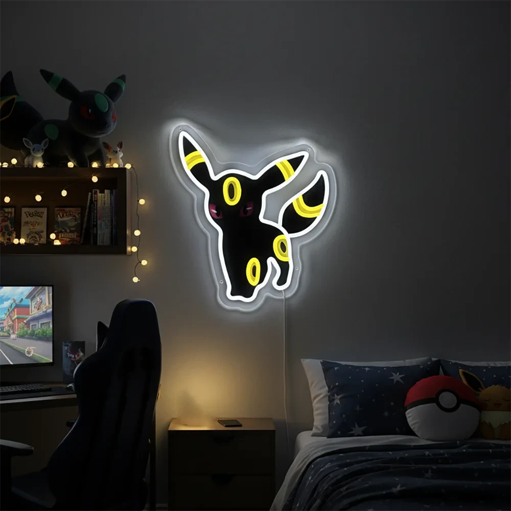 Umbreon Pokemon Anime LED Neon Sign