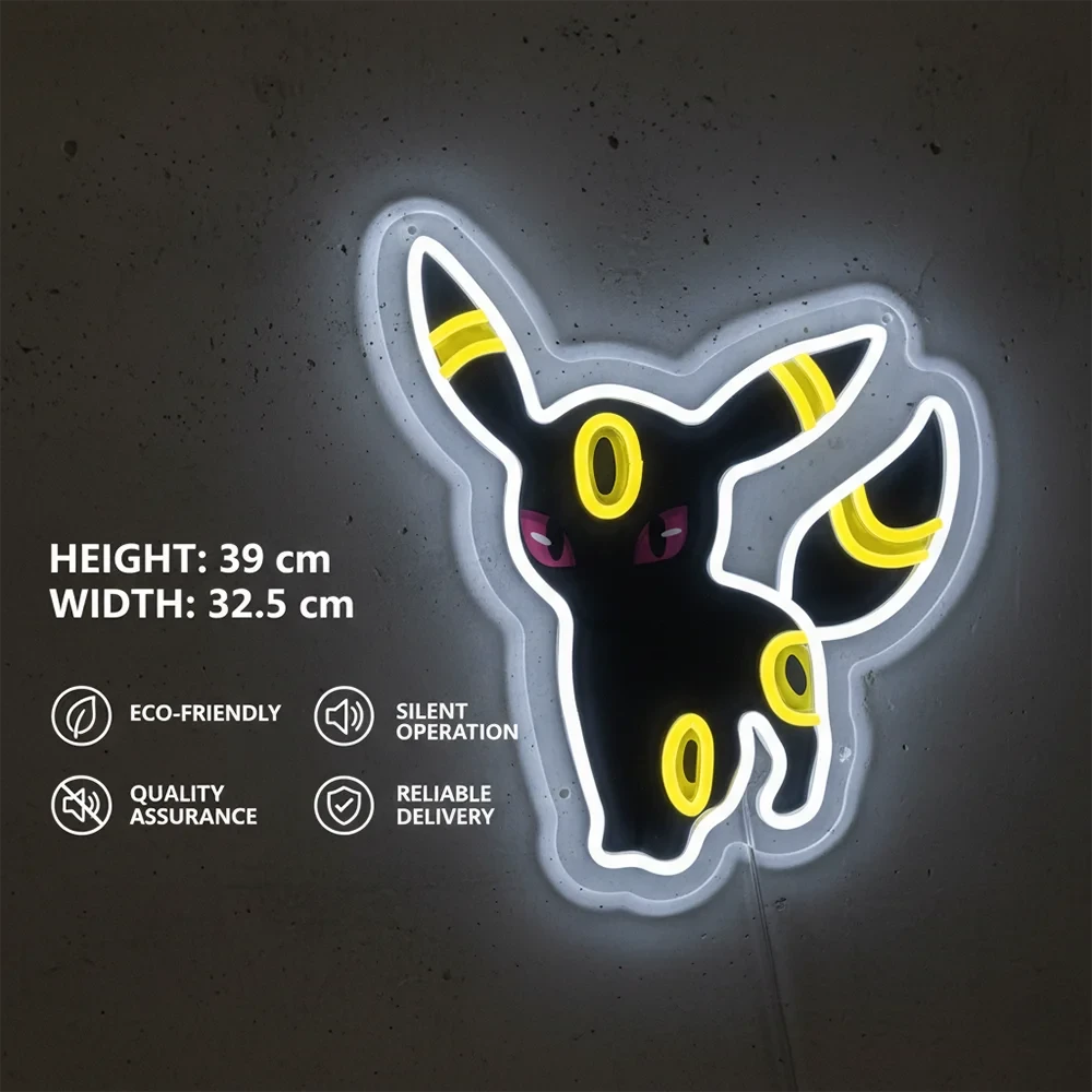 Umbreon Pokemon Anime LED Neon Sign