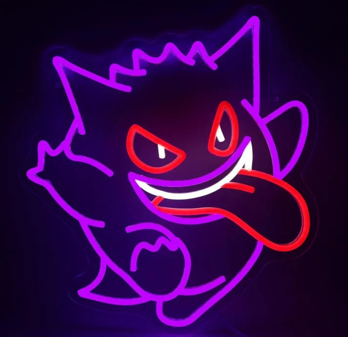 Gengar Pokemon Neon Sign