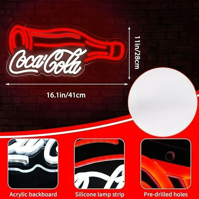 Coca Cola Soda Drink LED Neon Sign