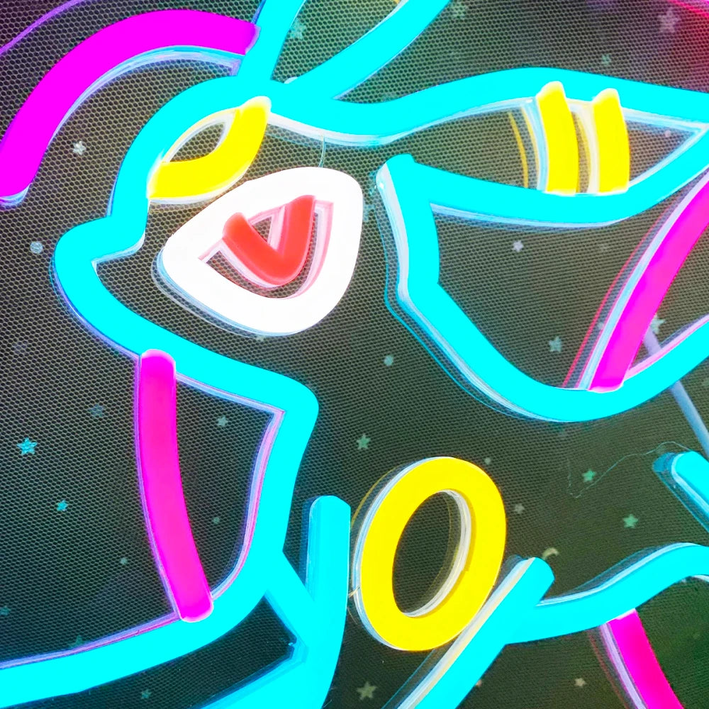 Colorful Umbreon Pokemon Neon Light
