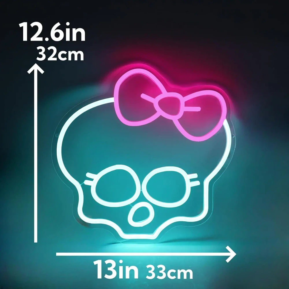 Monster High Skull Neon Wall Sign